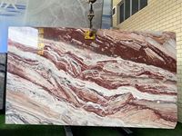 Moderne Monica Red Marble Arbeits platte Rojo Monica Marmor für die Wand dekoration