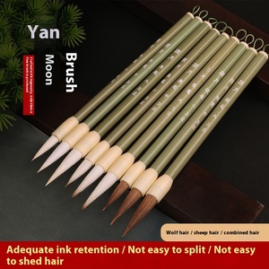 Pincel <span class=keywords><strong>de</strong></span> Caligrafía Tradicional China Weizhuang <span class=keywords><strong>de</strong></span> Alta Calidad con <span class=keywords><strong>Pelo</strong></span> <span class=keywords><strong>de</strong></span> Comadreja y Mango <span class=keywords><strong>de</strong></span> Bambú (9 Tamaños) - Product Image 5