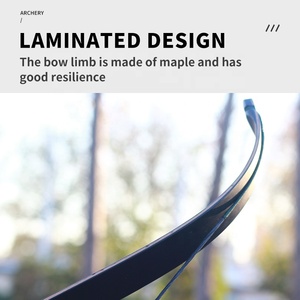 Arco de Madera Laminada Tradicional STARCN para Caza y Pesca al Aire Libre, Arco Recurvo Desmontable de 60 Pulgadas para Caza - Product Image 3