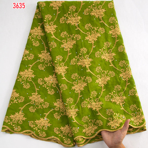 3635 più recente tessuto di pizzo di <span class=keywords><strong>cotone</strong></span> africano con strass 5 yarde all'ingrosso svizzero tessuto di pizzo per le donne <span class=keywords><strong>abiti</strong></span> <span class=keywords><strong>da</strong></span> <span class=keywords><strong>sposa</strong></span> - Product Image 4
