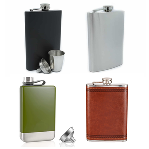 Offre Spéciale en acier inoxydable logo personnalisé flacon de hanche en bambou pour l'Allemagne Victoria Bitter Glen Deveron St. George - Product Image 4