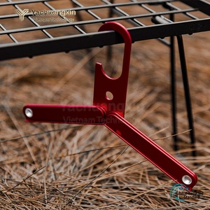 Aluminum Folding Clothes Hanger Multi Tool Set 3 Colors <b>Camping</b> Outdoor Use - Product Image 3