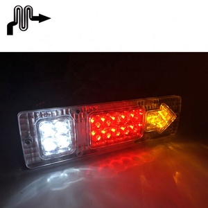 1*PCS Feux arrière LED combinés Brive/Stop/Tourner/Frein 12V Blanc Étanche Camion Remorque Lampe - Product Image 6