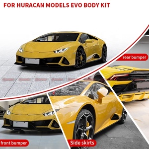 ชุดแต่งตัวถังกึ่งคาร์บอนไฟเบอร์สไตล์ EVO สำหรับ Lamborghini Huracan LP580 LP610 แพ็คเกจแอโรไฮบริด FRP คาร์บอนเต็มรูปแบบ - Product Image 4