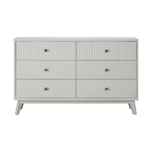 Collection EVEREST Meubles de chambre à coucher en bois Design moderne Commode en bois la plus vendue 6 tiroirs - Product Image 2