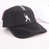 Gorra Deportiva para Exteriores, Transpirable, para Correr, de 5 Paneles, Impermeable, de Secado Rápido y Ligera
