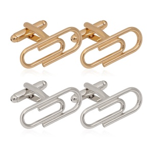 Meilleure qualité or argent patron <span class=keywords><strong>Assistant</strong></span> directeur paire boutons <span class=keywords><strong>de</strong></span> manchette chemises <span class=keywords><strong>de</strong></span> bureau hommes boutons <span class=keywords><strong>de</strong></span> manchette affaires trombone boutons <span class=keywords><strong>de</strong></span> manchette - Product Image 1