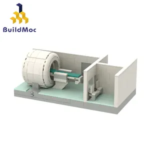 MOC Equipment Open MRI Scanner Building Blocks Set Idea Assemble Medical Device Display Science Toys For Children Birthday Gifts