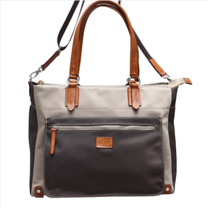 Custom OME Color Block <b>Nylon</b> <b>Tote</b> Bag With Detachable Crossbody Strap Multi Pocket Water Resistant Laptop <b>Tote</b> Bag For Women Off - Product Image 1