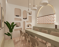 Conception d'intérieur pour salons de manucure et de beauté, service de rénovation commercial sur mesure pour instituts de beauté, décoration minimaliste pour salons de beauté