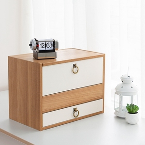 Q & N muebles modernos de madera pequeños Organizadores de tocador dormitorio <span class=keywords><strong>pequeño</strong></span> tocador gabinete de maquillaje con cajones de almacenamiento y espejo - Product Image 2