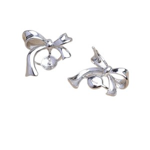 Base de Plata 925 para Pendientes, Accesorio de Joyería con Perlas DIY, 3mm, Semi-Acabado, JG5892, para Crear tus Propios Pendientes - Product Image 5