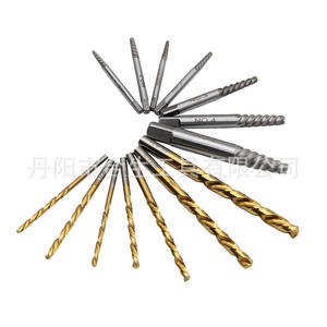 Juego de extractores de tornillos dañados de acero de alta velocidad métrico Mr. Drill con estrías en espiral para uso industrial - Product Image 2