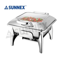 Chauffe-plats de buffet en acier inoxydable de qualité Sunnex, équipement de restauration commercial