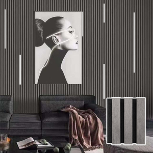 Panneau mural acoustique <span class=keywords><strong>anti</strong></span>-moisissure et résistant à l'<span class=keywords><strong>humidité</strong></span>, panneau acoustique en fibre de polyester, couleur beige, pour l'<span class=keywords><strong>intérieur</strong></span> des bibliothèques scolaires - Product Image 3