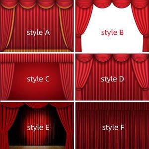 <span class=keywords><strong>Tende</strong></span> di lusso con sfondo di velluto 10ft * 10ft pannelli di sfondo drappeggi per teatro cerimonia banchetto decorazione-Custom - Product Image 5