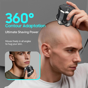 Nine Blade Rotary <b>Shaver</b> With Type-C/USB Charging IPX5 Waterproof for Men-Household & Hotel Use Type-c Floating Charging <b>Shaver</b> - Product Image 5