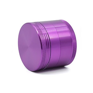 乾燥ハーブグラインダー4層カスタマイズ可能なフラットアルミ合金研削タバコとコーヒー豆 - Product Image 5