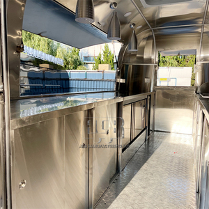 Remolque de comida de acero inoxidable personalizado de 7x13 ', nuevo diseño, cocina móvil totalmente equipada a la venta para panadería y barra móvil en industrias agrícolas - Product Image 5