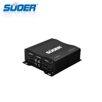 CT-600.4D-U Profesional 400W RMS Mini Ukuran Kecil 4 Kanal 12V Penguat Daya Mobil dengan Crossover Kelas D