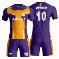 Maillot d'équipe de football prix usine avec impression sublimée rétro nom de Logo personnalisé dernier modèle chemise de football en maille 100% Polyester
