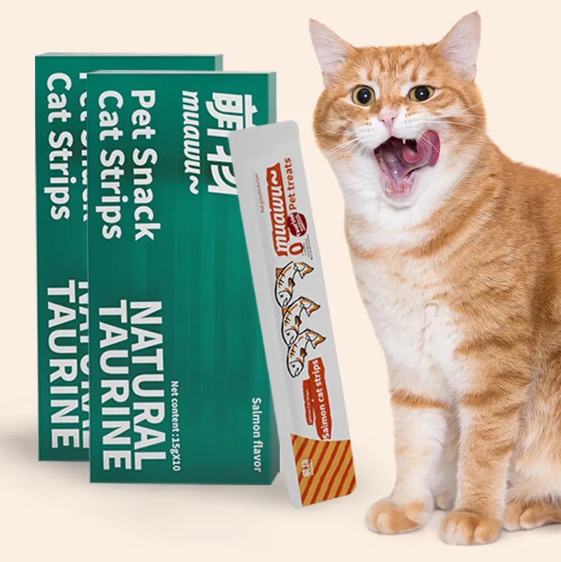 Muawu commercio all'ingrosso di bastoncini per gatti sani Snack liquidi cibo per gatti