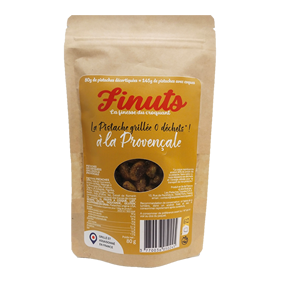 Finuts French Artisanal Dried <b>Roasted</b> Spiced Shelled Pistachio 80g Provencale Style Ready to Eat Nuts Snacks - Product Image 1