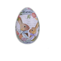 Boîte à œufs en métal de haute qualité, forme personnalisée, boîte cadeau de Pâques pour usage artisanal, matériau en tôle