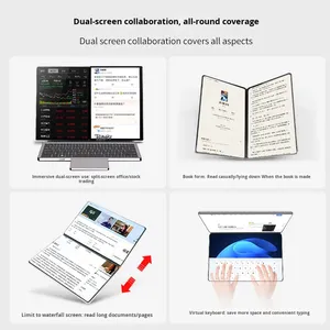 10.95 pouces double écran ordinateur portable Intel Core <span class=keywords><strong>I3</strong></span> Slim Portable écran partagé écran tactile nouveau clavier anglais SSD Windows <span class=keywords><strong>11</strong></span> - Product Image 3