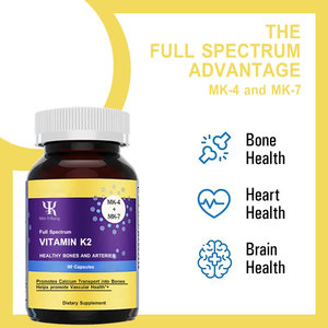 Tùy chỉnh quang phổ đầy đủ vitamin K2 giúp Promate mạch máu sức khỏe + xương & động mạch Softgel viên nang - Product Image 4