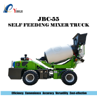 Camion malaxeur à béton autochargeur JBC55 avec 270 °   Rotation pour une construction et un mélange efficaces