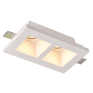 Retangolare doppia luce trimmless gesso Down Light <span class=keywords><strong>GU10</strong></span> - Product Image 1
