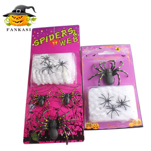 Set de Telarañas para Decoración de Halloween, Accesorios de Araña Negra de Algodón, Uso Interior y Exterior 3020 - Product Image 3