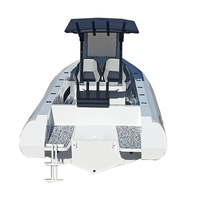Haute vitesse 700 23ft aluminium RIB Double coque Orca/Hypalon/PVC bateaux gonflables pêche en haute mer bateau familial
