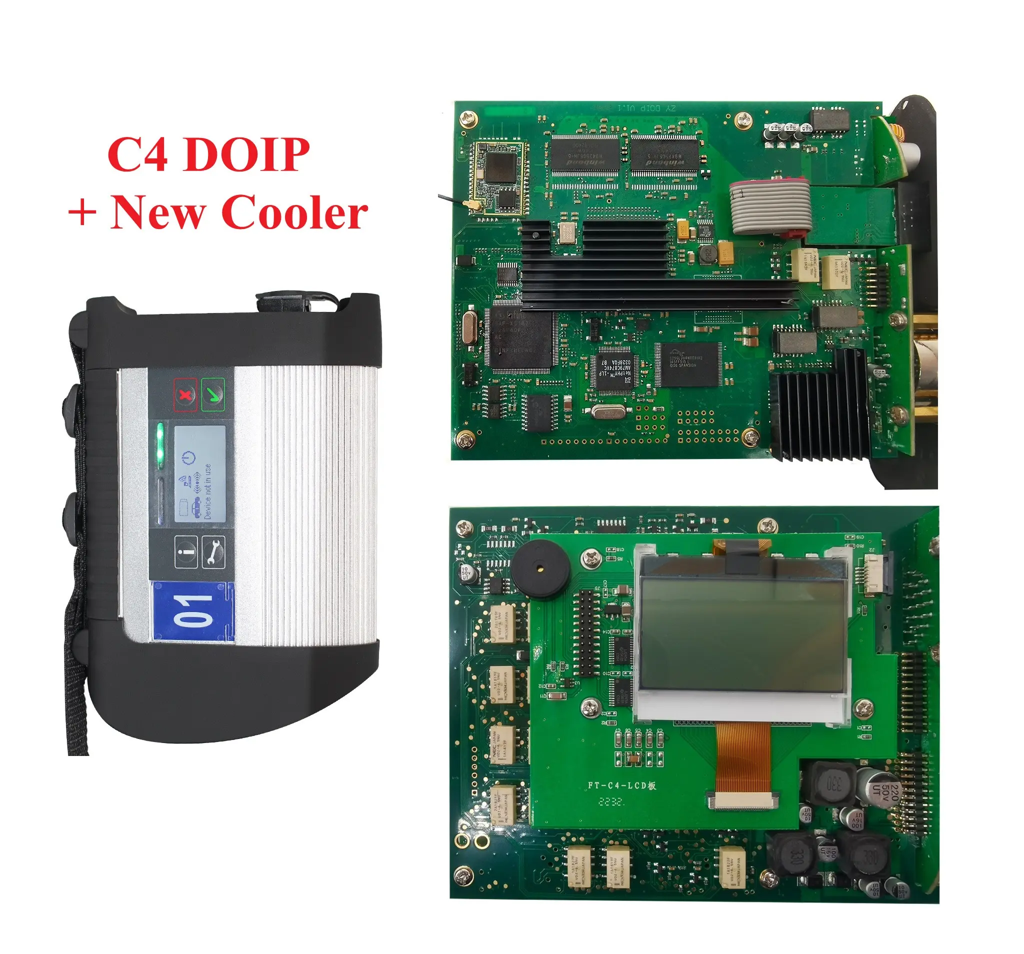 풀 칩 Mb 스타 C4 DOIP 와이파이 SD 연결 C4 벤츠 자동차 트럭 12V 24V 진단 도구 소프트웨어 SSD 2023.09