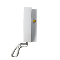Interphone de cabine d'ascenseur de haute qualité à trois parties avec construction en plastique et métal, design moderne pour bâtiments multi-usages