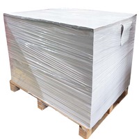 Carton gris en carton ondulé SBS C1S GC2, carton duplex gris, dos gris 350 g/m², dos blanc 300 g/m², boîte en carton ondulé