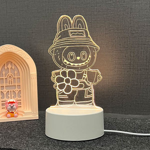 <span class=keywords><strong>Led</strong></span> ánh sáng labubu 16 màu sắc điều khiển từ xa USB 6V cạnh giường ngủ đêm Đèn bầu không khí đầy màu sắc ánh sáng quà tặng cho phòng ngủ - Product Image 6