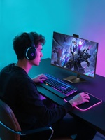Computadora de Escritorio Todo en Uno para Juegos de 23.8 Pulgadas, Blanca, con GeForce GTX 1050 Ti, 4G DDR4, 16G RAM, 512G SSD, Pantalla LCD y Base Elevadora