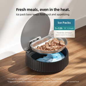 Automatic <b>Cat</b> <b>Feeder</b> with Infrared Sensor Lid Stainless Steel Bowl Rechargeable Battery Indoor Use Modern Design - Product Image 2