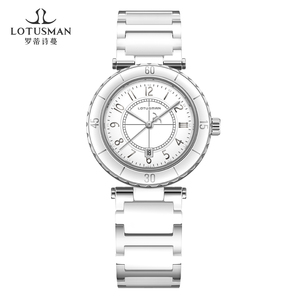 Thiết Kế Đẹp Mô Hình Nữ Thể Dục Kích Thước Kim Loại Với Gốm Đồng Hồ Đeo Tay Đầy Màu Sắc Có Dây Đeo Bằng Da - Product Image 4