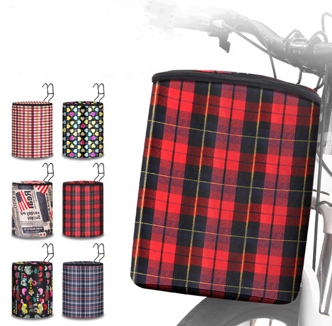 Новинка 2022, передняя стойка для велосипеда, корзина для горного велосипеда, корзина для электрического велосипеда, складная холщовая корзина