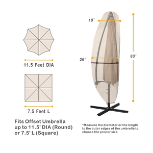 Nuevo diseño plegable voladizo cubierta de paraguas <span class=keywords><strong>Patio</strong></span> sombrilla cubierta de sombrilla - Product Image 2
