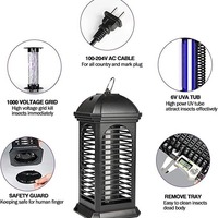 Piège à insectes d'extérieur, anti-moustiques, électrique, à brancher, avec 3 prises