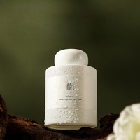 Bouteille de diffuseur de roseau en verre blanc vide rond de luxe de 150ml avec bouchon à vis pour emballage cadeau