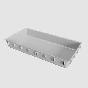 <b>Drawer</b> Organizer Rectangular With Partitions <b>Stackable</b> <b>Storage</b> Box For Kitchen Cosmetics Tools Gray White Black 6081 - Product Image 1
