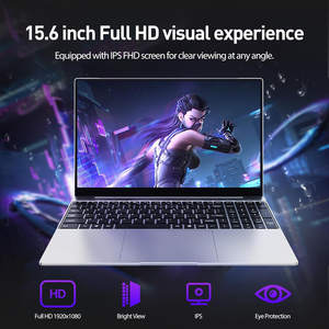 Computadora Portátil de 15.6 Pulgadas IPS Ultrafina <span class=keywords><strong>con</strong></span> Teclado Retroiluminado y Lector de Huellas Dactilares, Intel <span class=keywords><strong>I3</strong></span> N5095 N95, AMD R3 R5 R7, 1920x1080 - Product Image 5