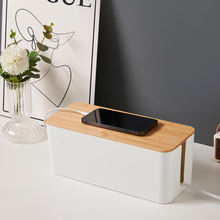 Wooden Lid Cable Box