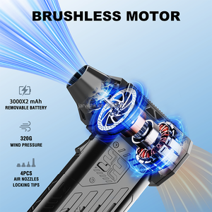Pistolet électrique Sdfm X15, produits de nettoyage automobile DIY, souffleur d'air comprimé, ventilateur turbo jet R pour lavage de voiture, déneigement - Product Image 5