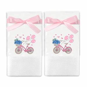 Juego de Toallas Bordadas de Algodón Puro, 35x75 cm, Rectangulares, Regalo de San Valentín con Logotipo Personalizado - Product Image 3